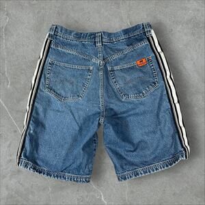 Vintage Parasuco Street Couture Mens Size 36 Baggy Hip-Hop Y2K Denim Jean Shorts